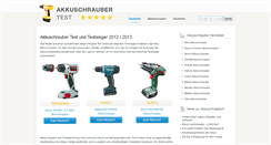 Desktop Screenshot of akkuschraubertest.org